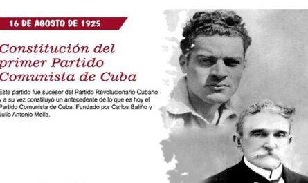 Celebran en Cuba 97 años de primer Partido Comunista