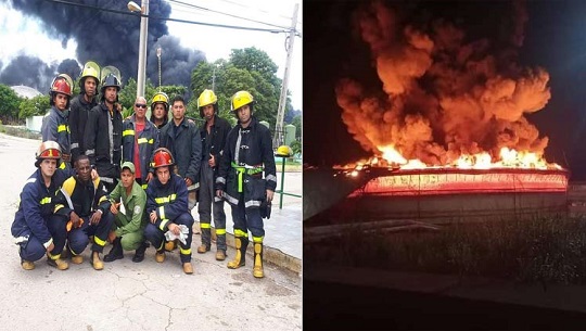 Reportan primer fallecido por incendio en Matanzas, Cuba