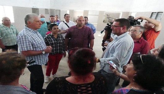 Cuban president Diaz-Canel visits central province of Villa Clara