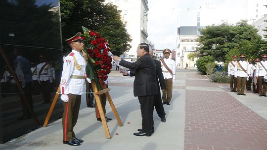 Primer Ministro de Cambodia rindió homenaje a José Martí