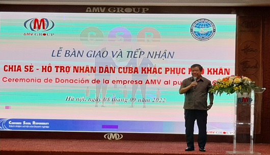 Realizan donativo a Cuba entidades médicas de Vietnam