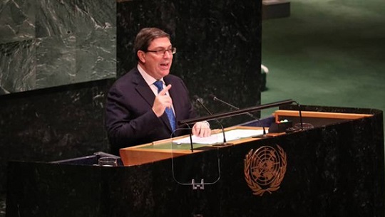 Canciller cubano intervendrá en segmento de alto nivel de la Asamblea General de de la ONU