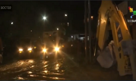 Autoridades venezolanas trabajan en labores de recuperación tras fuertes lluvias