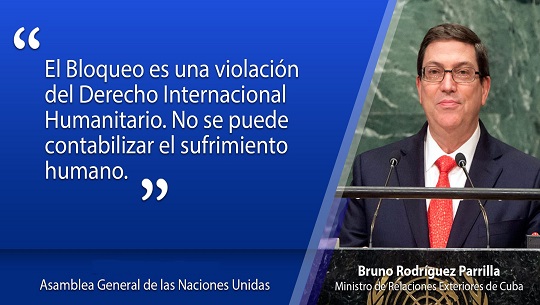 miembro del Buró Político y ministro de Relaciones Exteriores, Bruno Rodríguez Parrilla,