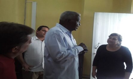 Visita Esteban Lazo Consejo Electoral Provincial en Matanzas