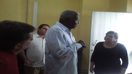 Visita Esteban Lazo Consejo Electoral Provincial en Matanzas