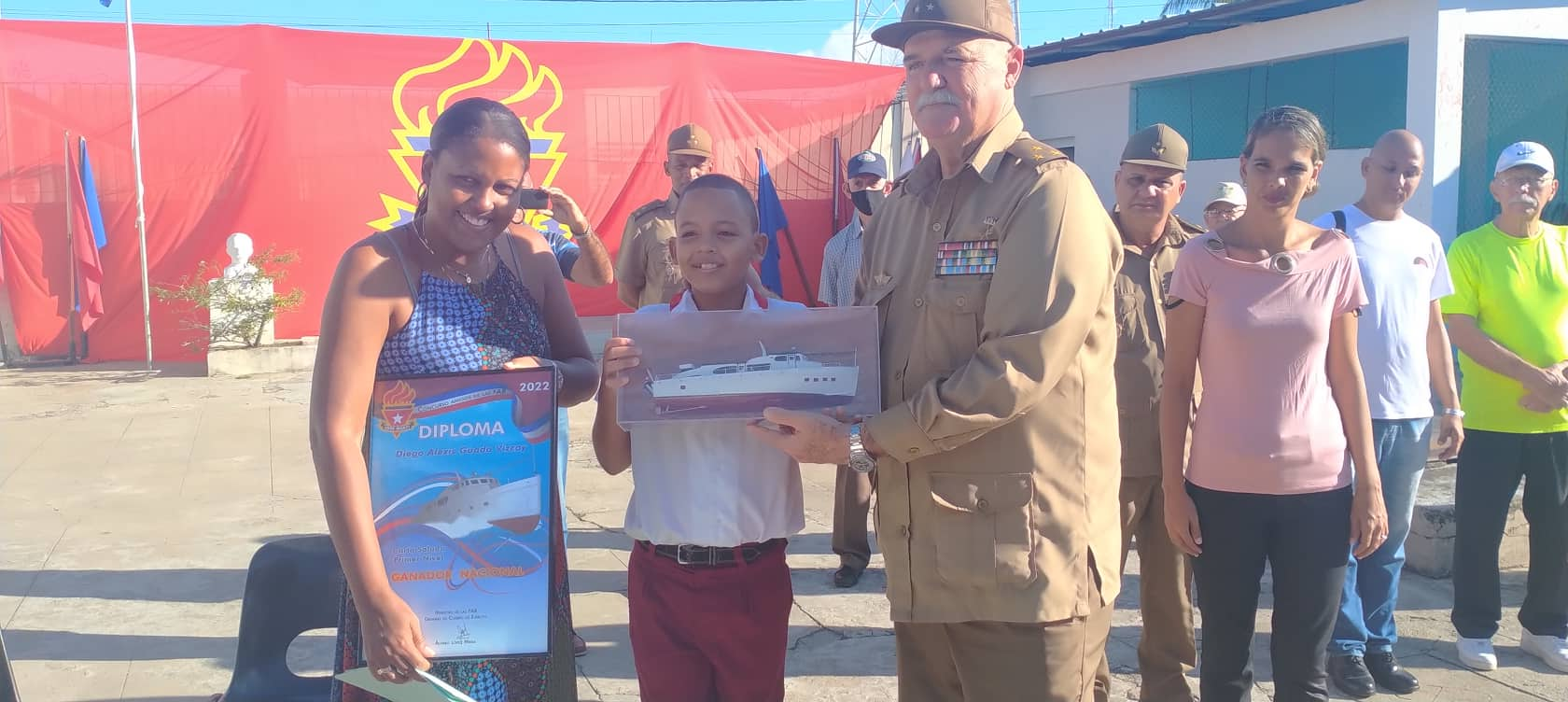 Diego Alexis Guada Vizcay, cursa el cuarto grado en la Escuela Primaria "José Antonio Saco" de Cienfuegos