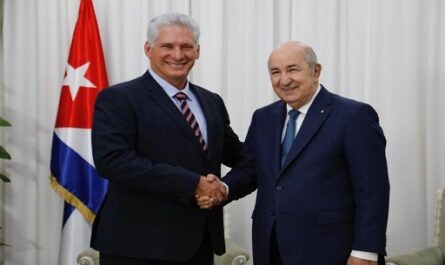 Destaca presidente argelino relación histórica con Cuba