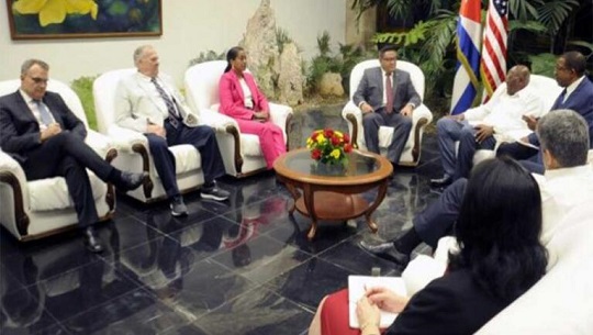 Vicepresidente de Cuba recibió a congresistas de Estados Unidos