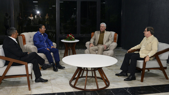 Se reunió Díaz-Canel con Presidente de Bolivia