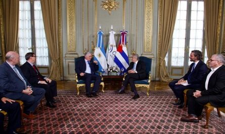 Se reúne Díaz-Canel con presidente argentino Alberto Fernández