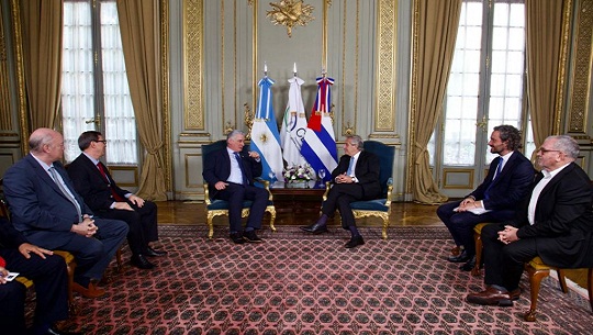 Se reúne Díaz-Canel con presidente argentino Alberto Fernández