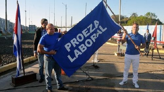 🎧 Recibe bandera Proeza Laboral UEB GEYSEL Cienfuegos