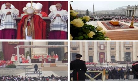 Papa Francisco preside funeral de Benedicto XVI en el Vaticano