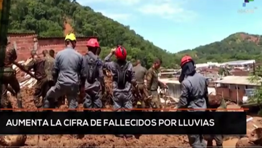 Aumenta en Brasil la cifra de fallecidos por intensas lluvias