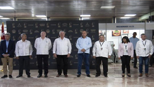Cuban president attends trade fair at Habano Festival