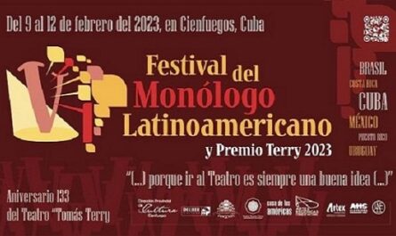 Lista Cienfuegos para el Festival del Monólogo Latinoamericano