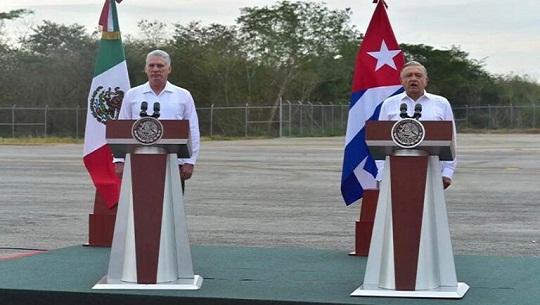 México y Cuba reiteran solidaridad y amistad histórica