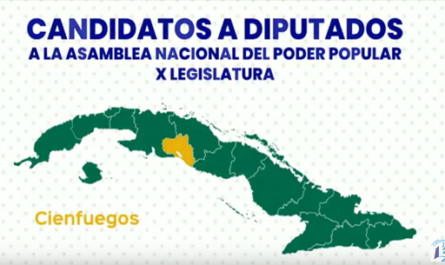 Candidatos a diputados a Parlamento cubano por Cienfuegos