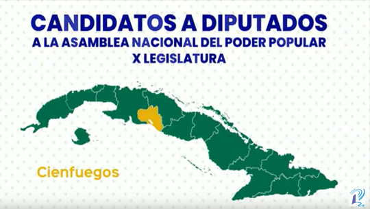 Candidatos a diputados a Parlamento cubano por Cienfuegos