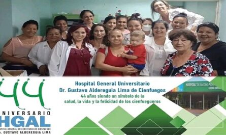 Conmemoran aniversario 44 del Hospital Gustavo Aldereguía Lima