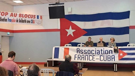 Asociación francesa ratifica respaldo a Cuba y condena el bloqueo