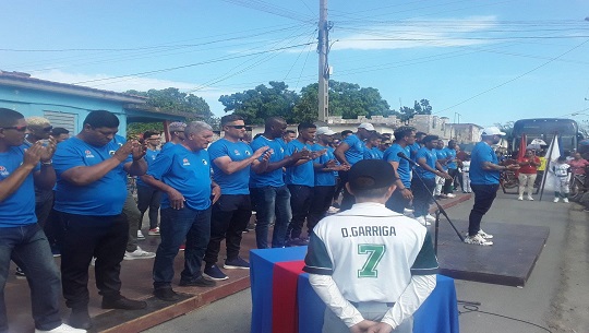 🎧Abanderan a Equipo de Béisbol de Cienfuegos que participará en 62 Serie Nacional