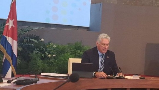 Díaz-Canel se pronuncia a favor de facilitar el comercio en Cumbre de Presidentes de América Latina y Caribe