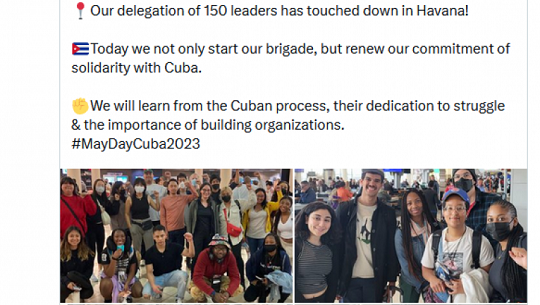 Saluda Díaz-Canel llegada a Cuba de delegación de jóvenes de EEUU