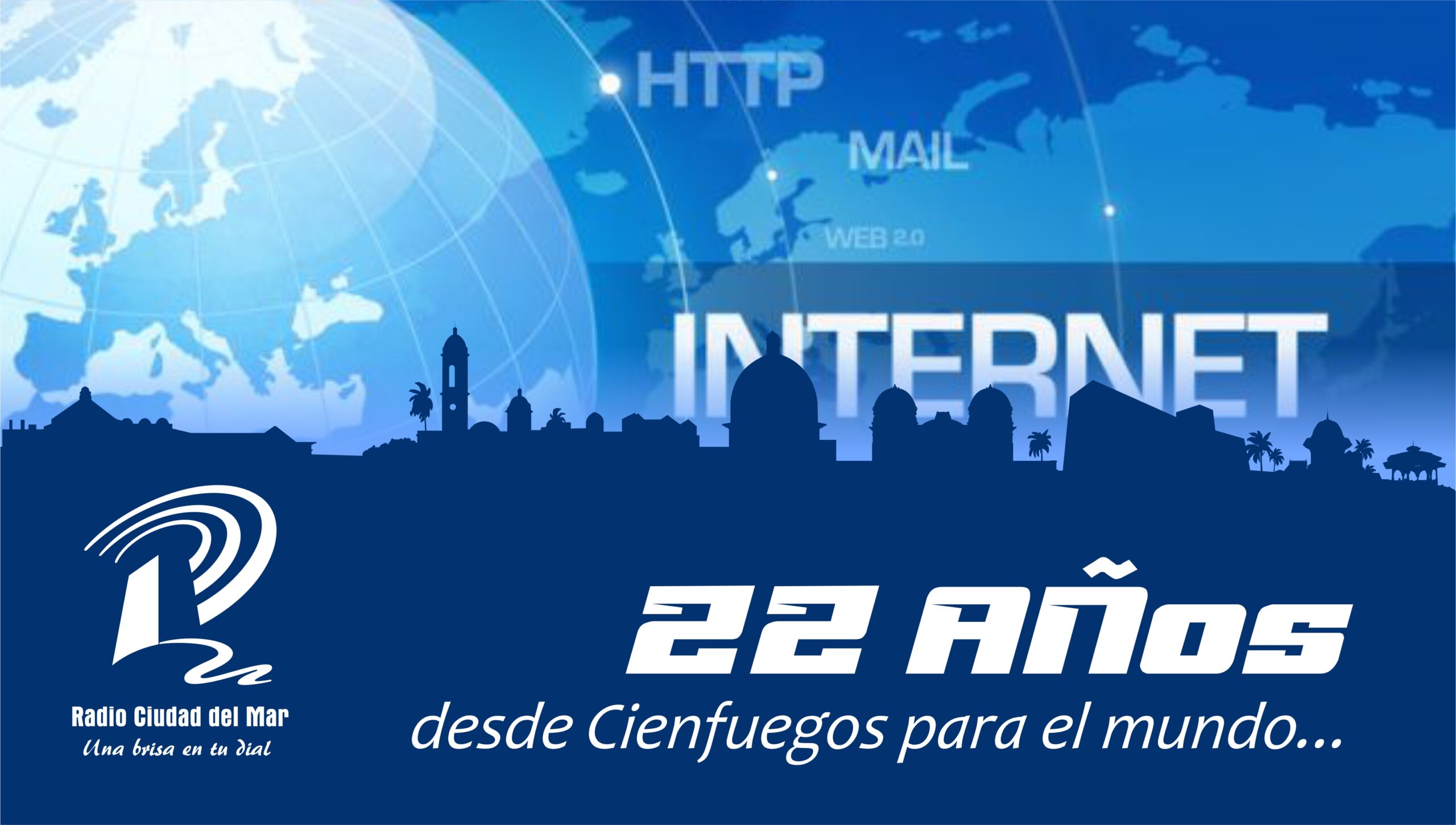 22 Años de Radio Ciudad del Mar en Internet. 