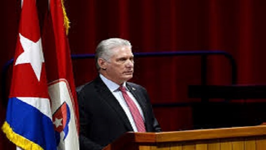 Recuerda Díaz-Canel creación de vacunas cubanas la COVID-19 (Foto tomada de Cubadebate)