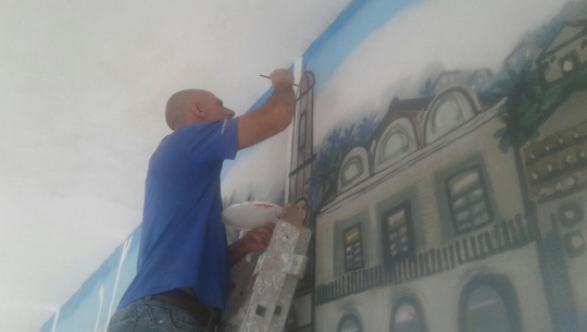 Recuperan importante obra mural en la provincia de Cienfuegos