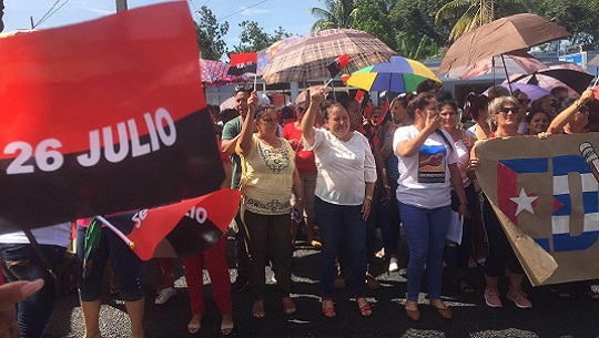 Festejan abreuenses sede del acto provincial por el 26 de Julio