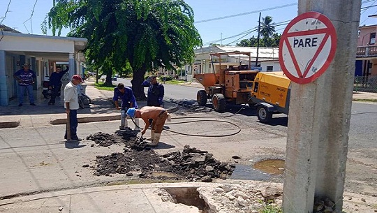 Laboreo de pueblo en Abreus, sede del 26 de julio en Cienfuegos (+Fotos)