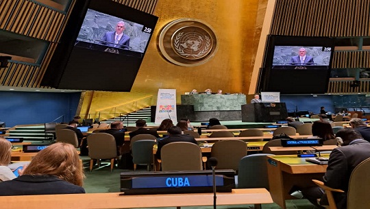 Cuba denuncia en ONU medidas coercitivas contra países en desarrollo