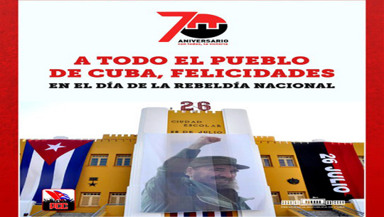 Celebra Cuba el Día de la Rebeldía Nacional