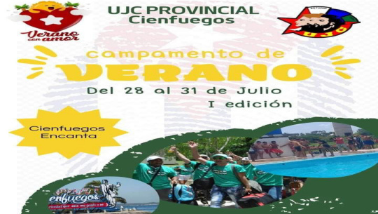 Jóvenes disfrutarán de los campamentos de verano en Cienfuegos