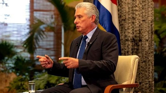 Presidente cubano concedió entrevista a diario español Público