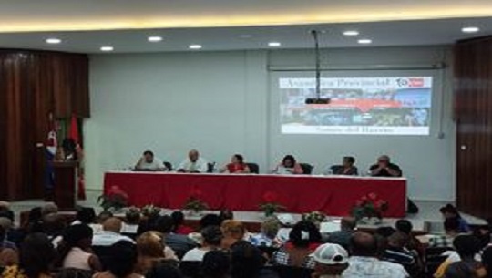 Desarrollan cederistas cienfuegueros Asamblea provincial X Congreso