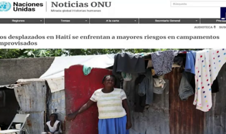 Enfrentan mayores riesgos desplazados en Haití