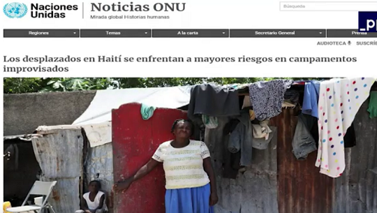🎧 Enfrentan mayores riesgos desplazados en Haití