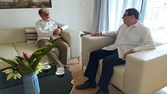 Canciller de Cuba se reúne con asesor especial del presidente Lula