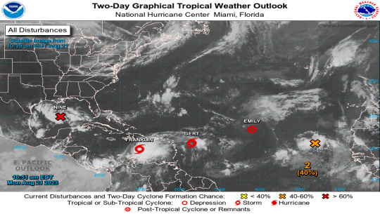 Tres tormentas tropicales se formaron en el Atlántico y una amenaza a países del Caribe