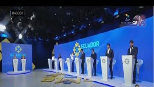 🎧 Seguridad ciudadana, tema medular en debate presidencial ecuatoriano