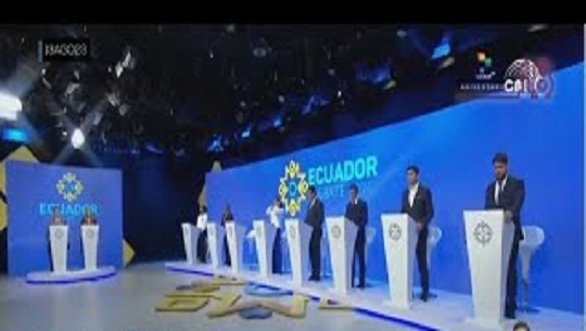🎧 Seguridad ciudadana, tema medular en debate presidencial ecuatoriano