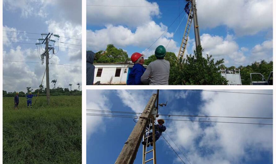 Recuperación de servicio eléctrico, prioridad en provincia de Cuba