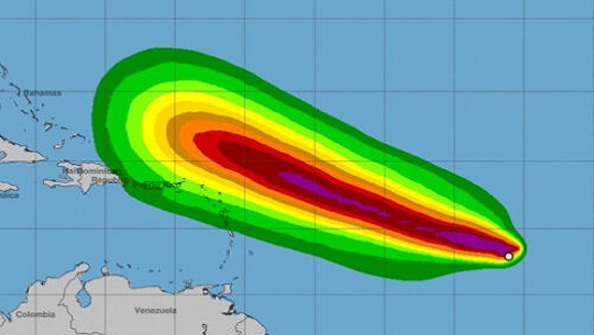 Se formó la tormenta tropical Lee en el Atlántico central