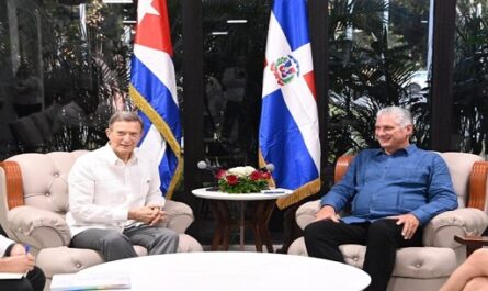 Presidente de Cuba recibió a canciller de República Dominicana