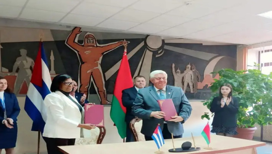 Firma Universidad de Cienfuegos convenios de colaboración con Bielorrusia