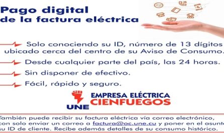 Cienfuegos aplica la bancarización en el pago de recibos de la Unión Eléctrica